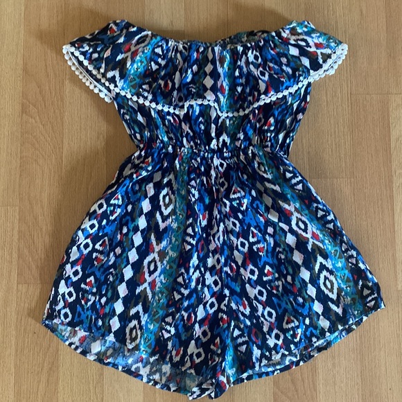Off The Shoulder Aztec print Romper - Picture 2 of 4